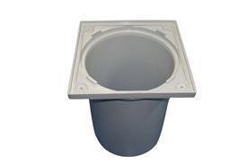JE-PORTAREJA PVC 110MM 12X12 LARGO-REJA INOX